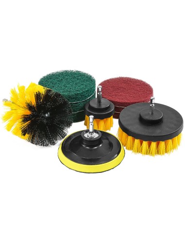 Perii de curatare pentru burghie 1/4" set de 10 piese, VERKE, V08126 Perii de curatare pentru burghie 1/4" set de 10 piese, VERKE, V08126