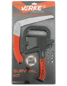 Set supravietuire 2 piese, Verke, V86624, cu topor si ferastrau pliabil