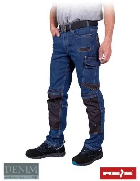 JEANS303-T Pantaloni talie de protectie din denim JEANS303-T Pantaloni talie de protectie din denim