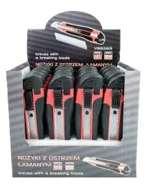 Cutere cu lama rupta 18 mm, 24 buc, VERKE, V86569