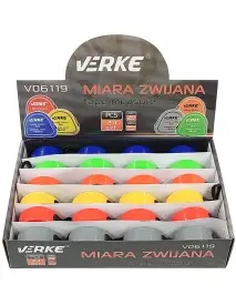 Banda de masurare 3m 24 buc, culoare Verke, VERKE, V06119