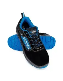 Pantofi de lucru SILVIO S1 SR cu bombeu metalic si talpa PU dubla antiderapanta