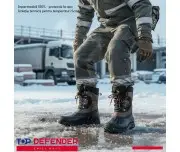 Cizme de lucru pentru iarna Viking din piele si material textil
