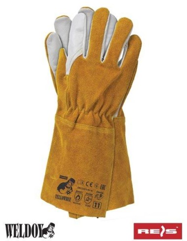 YELLOWBEE-Manusi de protectie din piele pentru sudura Reis - Manusi din piele YELLOWBEE-Manusi de protectie din piele pentru sudura Reis - Manusi din piele