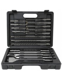 Set de dalti si burghiu sds plus 17 buc, VERKE, V05085.