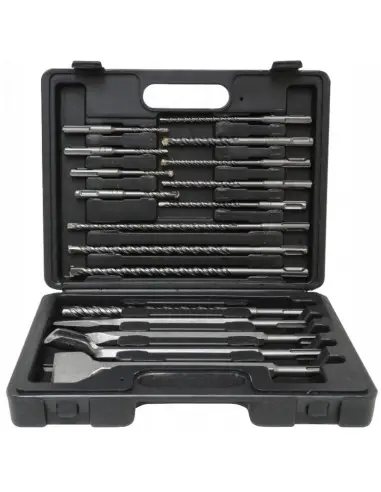 Set de dalti si burghiu sds plus 17 buc, VERKE, V05085.