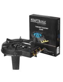 Aragaz pe gaz Kraft&Dele KD117851, 9.8 kW, pentru interior si exterior