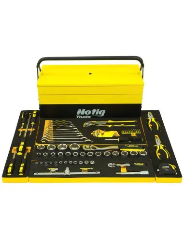 Trusa de scule, 86 de piese, cutie pliabila, Notig Tools, N4802