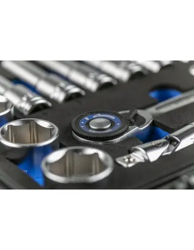 Set scule 36 piese 3/8 Hogert – Profesional Cr-V