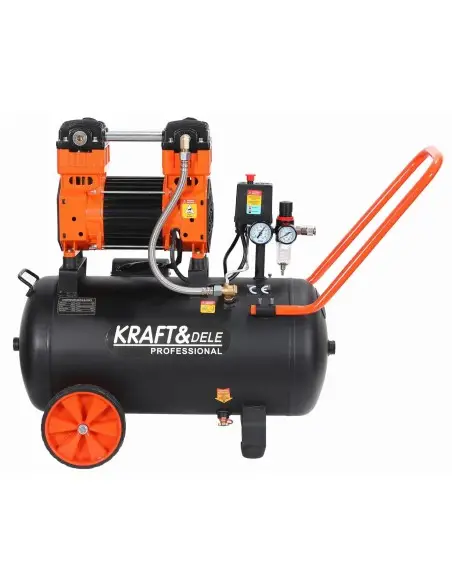 Compresor fara ulei 2200W, 50L, 10 bar, Kraft&Dele, D1393