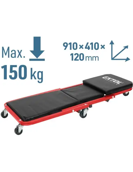 Creeper scaun 2in1, EXTOL PREMIUM, 8863302, max. 150/120 kg, 6 roti Creeper scaun 2in1, EXTOL PREMIUM, 8863302, max. 150/120 kg, 6 roti