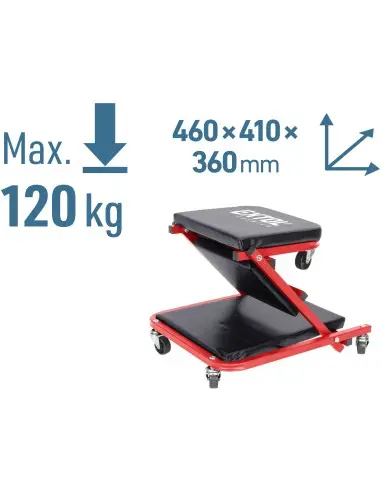 Creeper scaun 2in1, EXTOL PREMIUM, 8863302, max. 150/120 kg, 6 roti Creeper scaun 2in1, EXTOL PREMIUM, 8863302, max. 150/120 kg, 6 roti