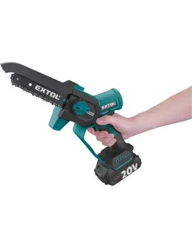 Cordless one handed chain saw, EXTOL INDUSTRIAL, 8791922, brushless, 2Ah