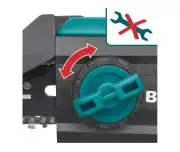 Cordless one handed chain saw, EXTOL INDUSTRIAL, 8791922, brushless, 2Ah