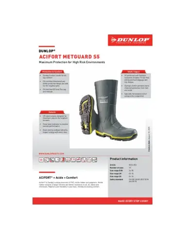 Cizme de lucru Dunlop Acifort...