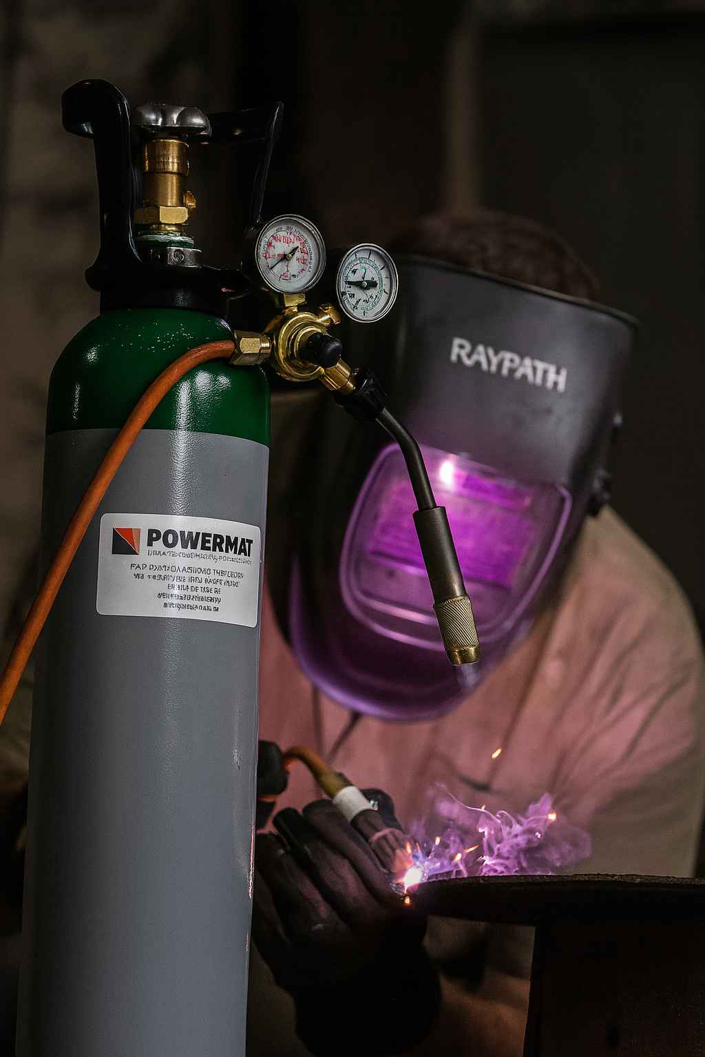 Butelie de gaz Amestec (Ar+CO2), Powermat, PM0408