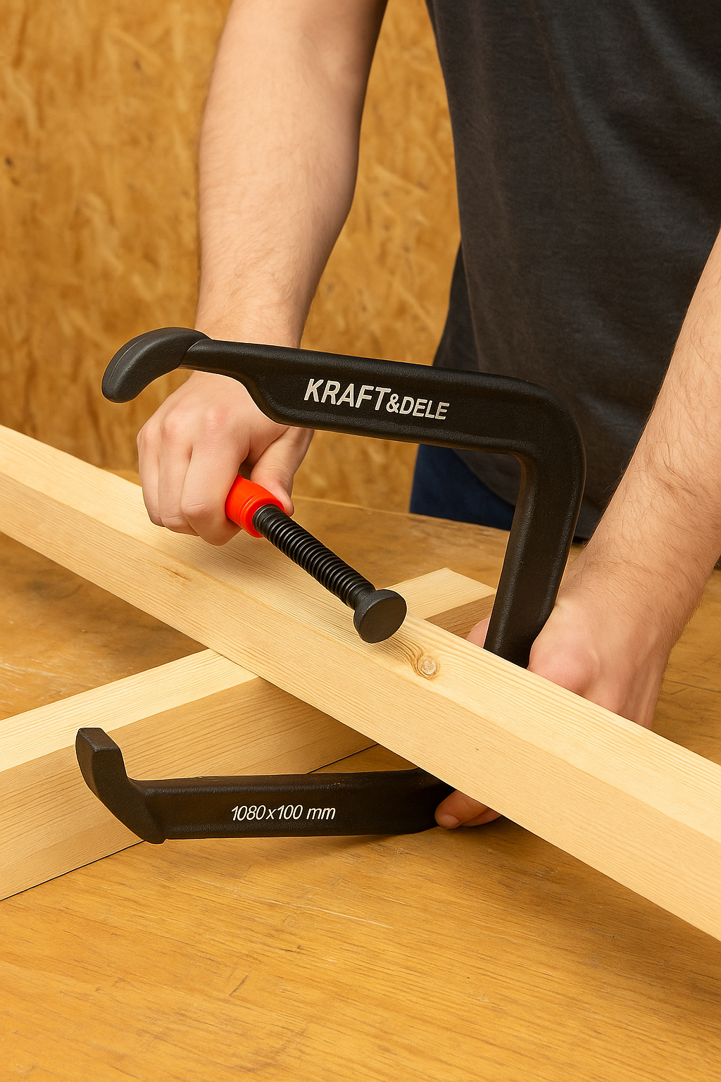 Cleste de tamplarie 230kg - 400 x 100 mm, Kraft&Dele, KD10711