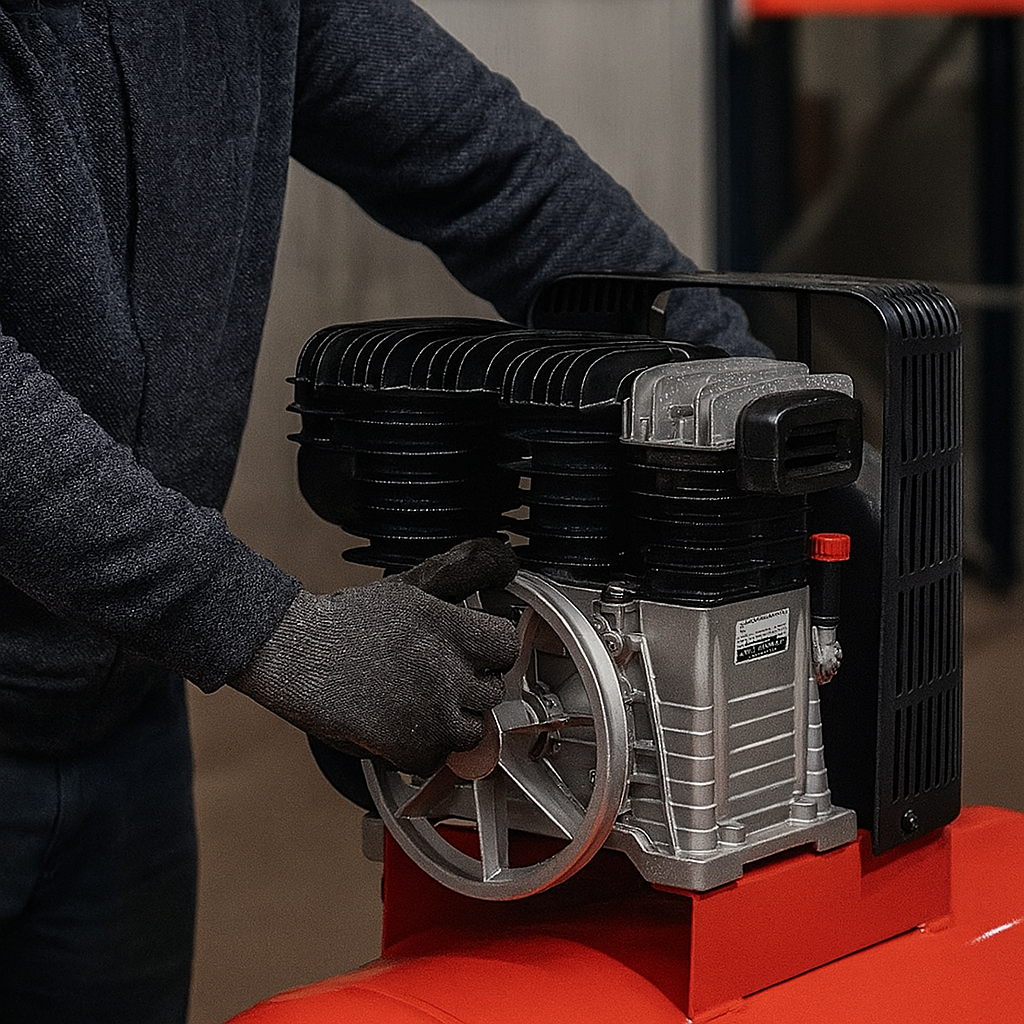 Compresor de aer 3kW 2 pistoane, Kraft&Dele, KD1493