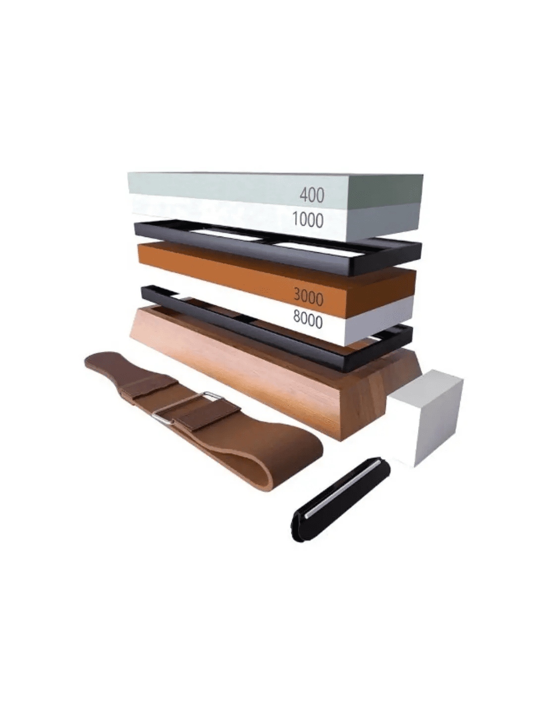 Set piatra de ascutit cutite, granulatii 400/1000 si 3000/8000